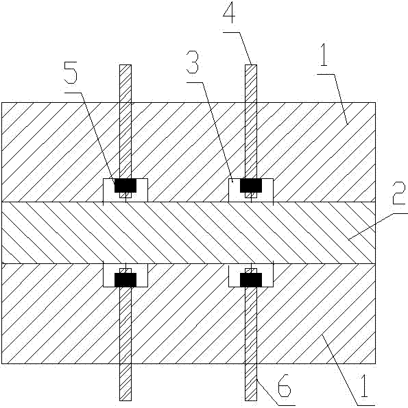 Cordwood temporary support base structure and construction method thereof