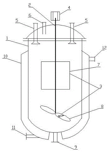 Reaction kettle device for production of water-soluble phenolic resin glue