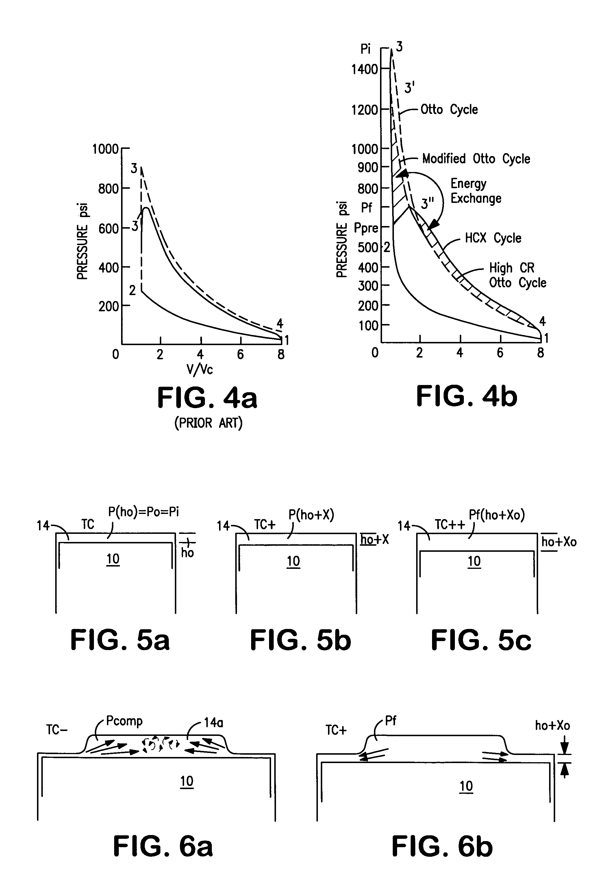 High efficiency high power internal combustion engine operating in a high compression conversion exchange cycle