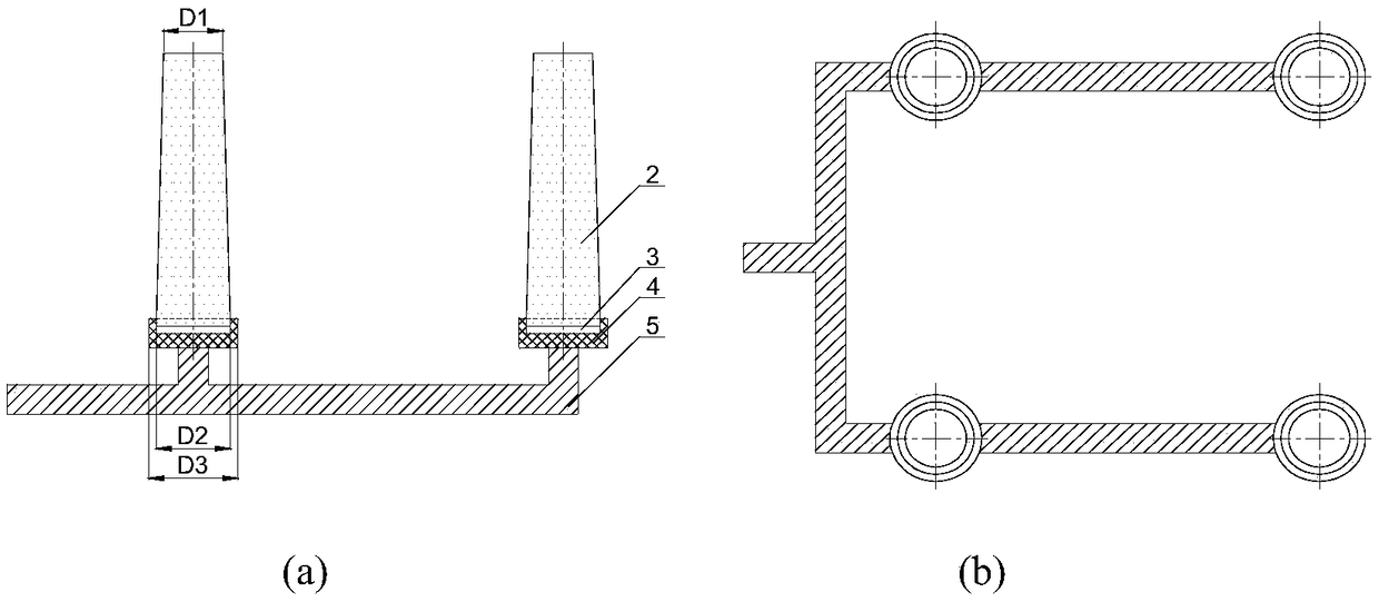 Steel ladle gas-breathable upper water gap seat brick and method for controlling steel ladle to unload slag by same