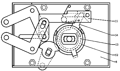 Cam Mechanism and Turning Ring Forced Reset Device of Fingerprint Lock