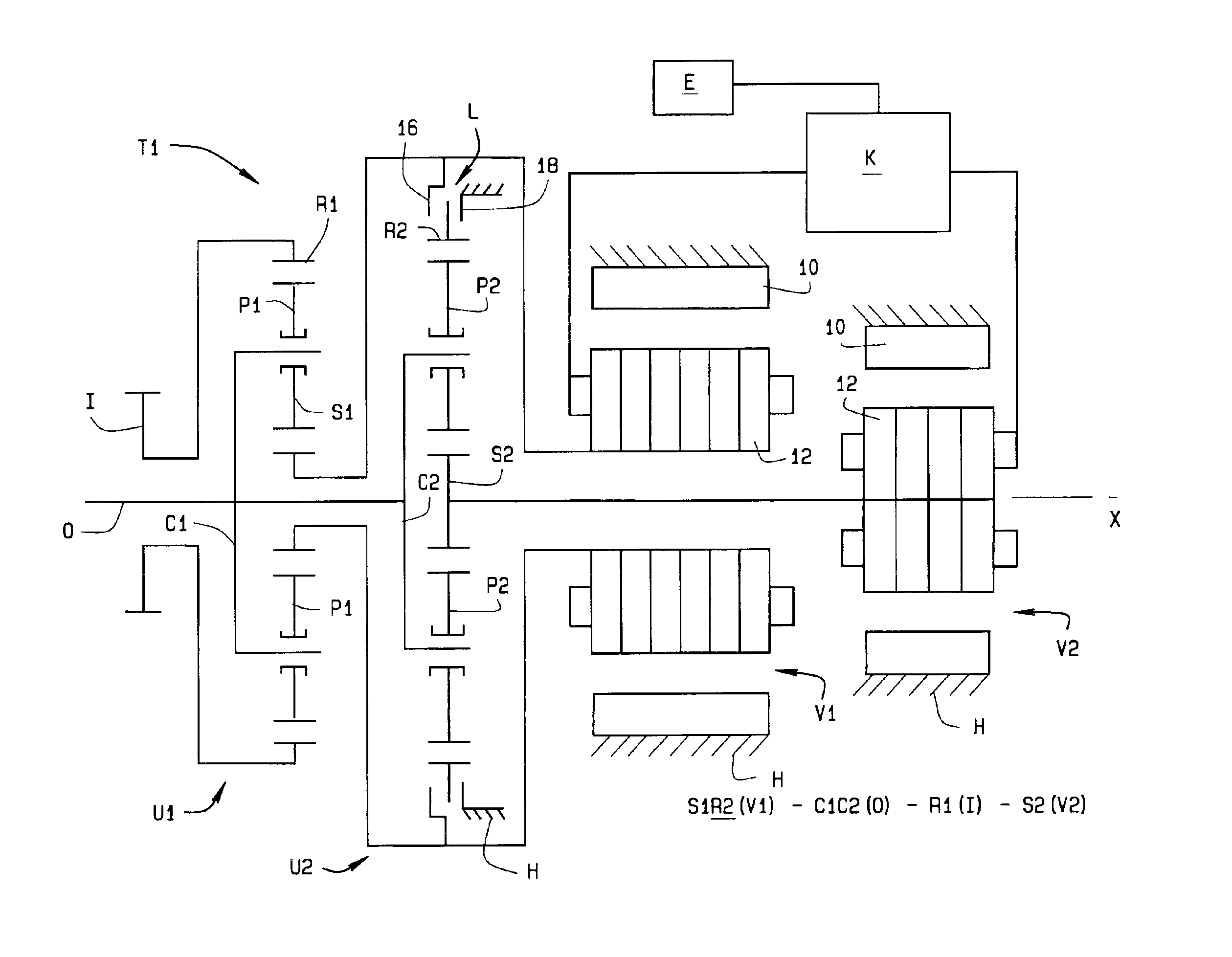 Output-split and compound-split infinitely variable transmission