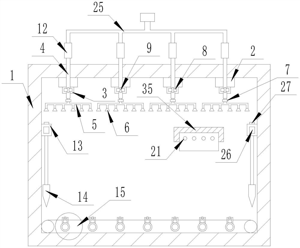 A sprinkler device for controlling humidity in greenhouse