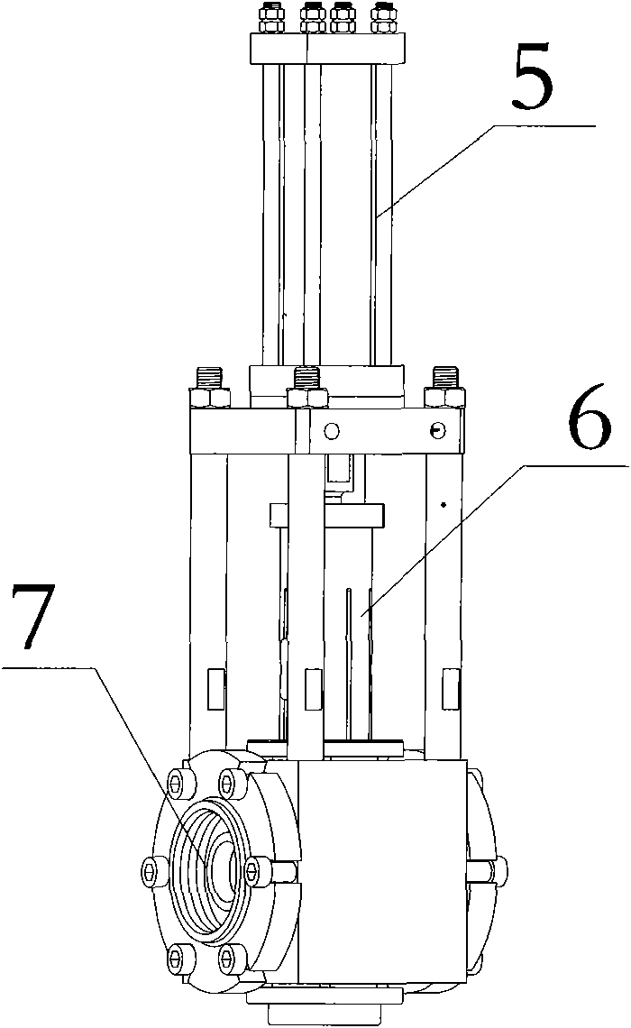 Device for filtering impurities in the extruding process of PVC resin