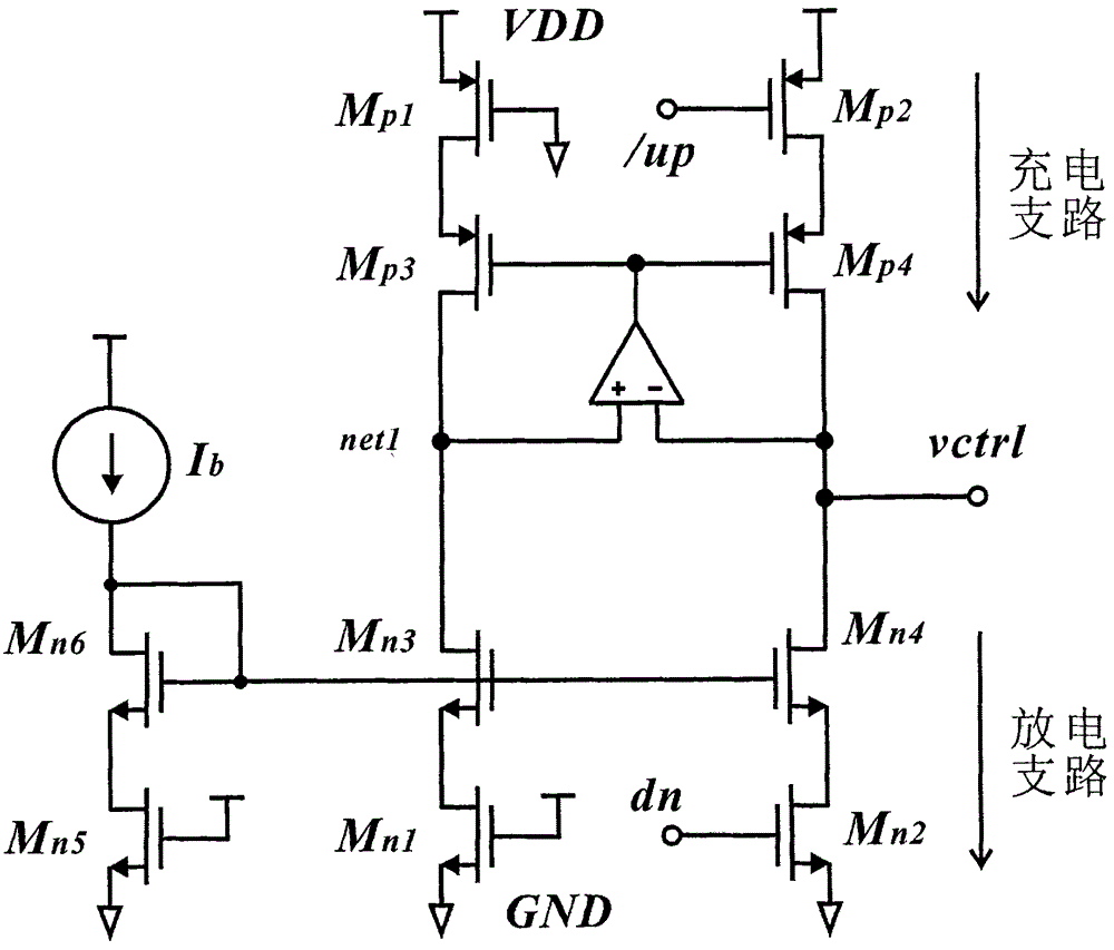 Autotracking switch type charge pump for phase lock loop