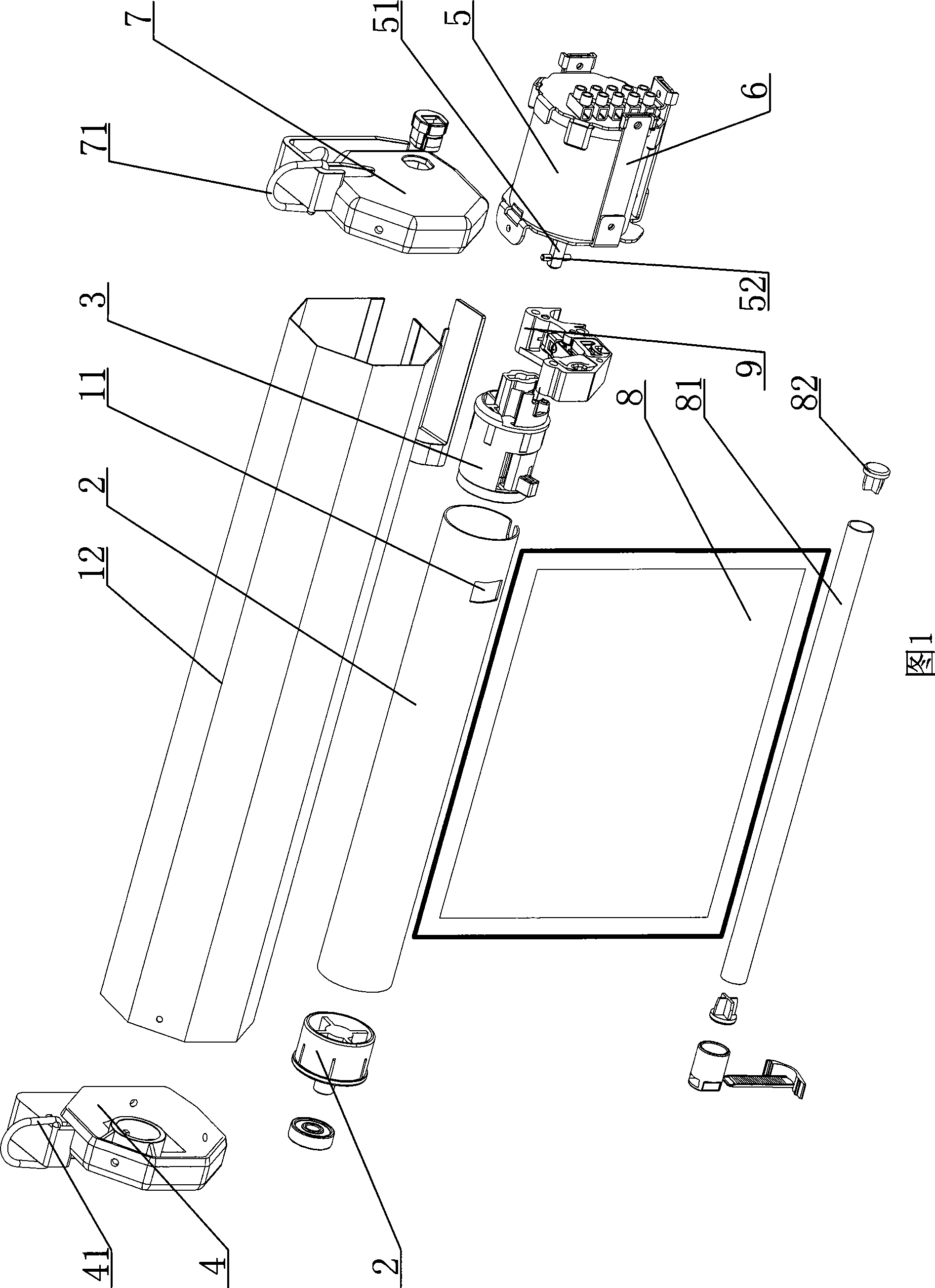 Electric coiling spacing detection device