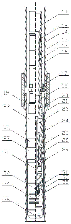 Coupling free stand type downhole production allocation device