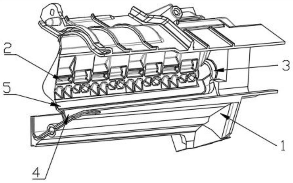 Air leakage prevention air door structure