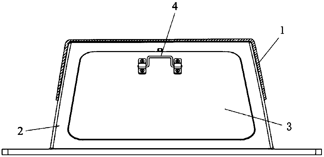 Forming method and tool for composite material C-shaped beam