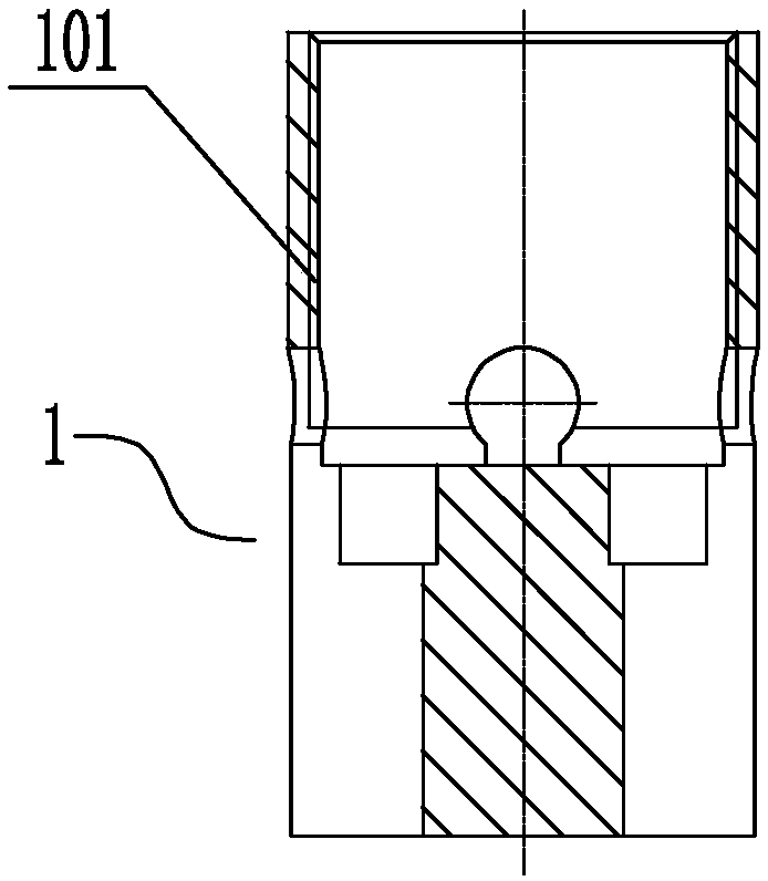 Prestress wire whole bundle pulling device and construction method for pulling prestress wire harness whole body