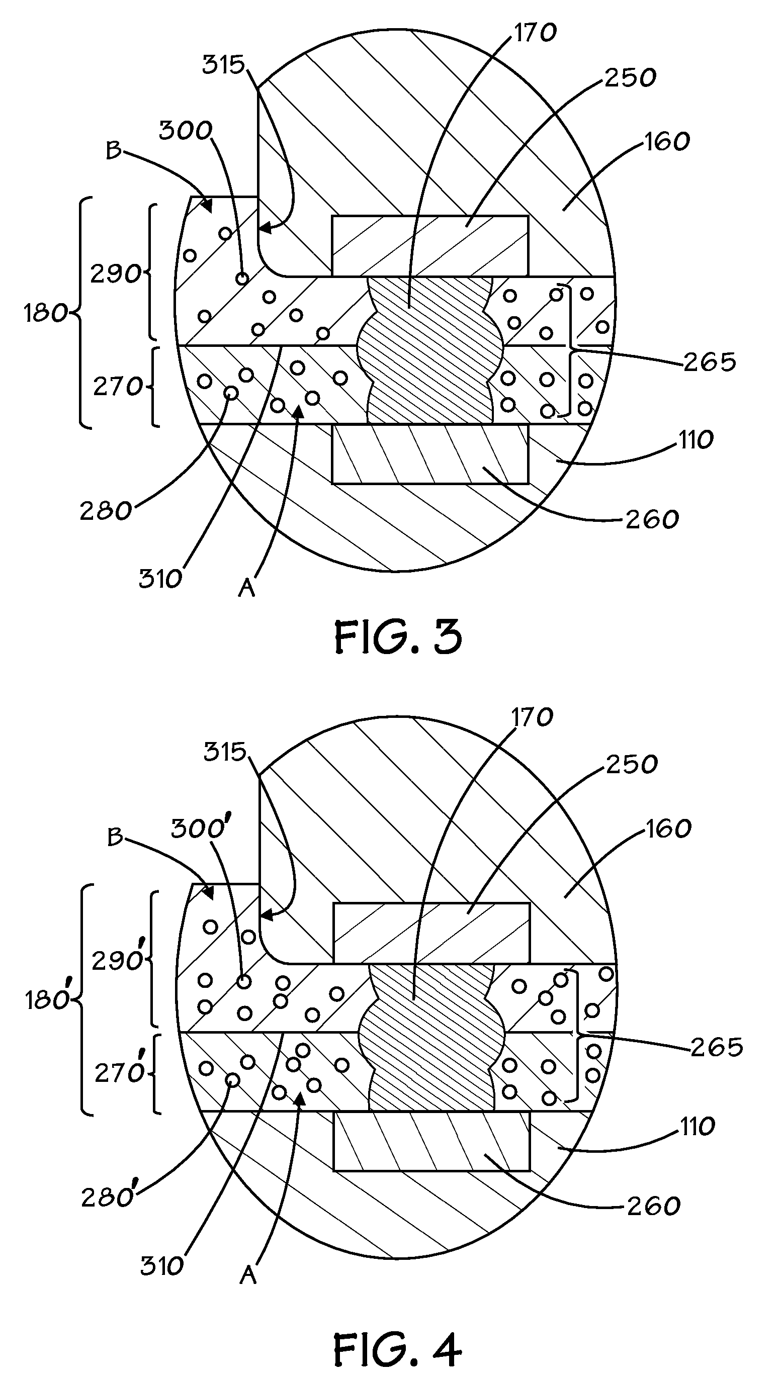 Semiconductor Chip with Stratified Underfill