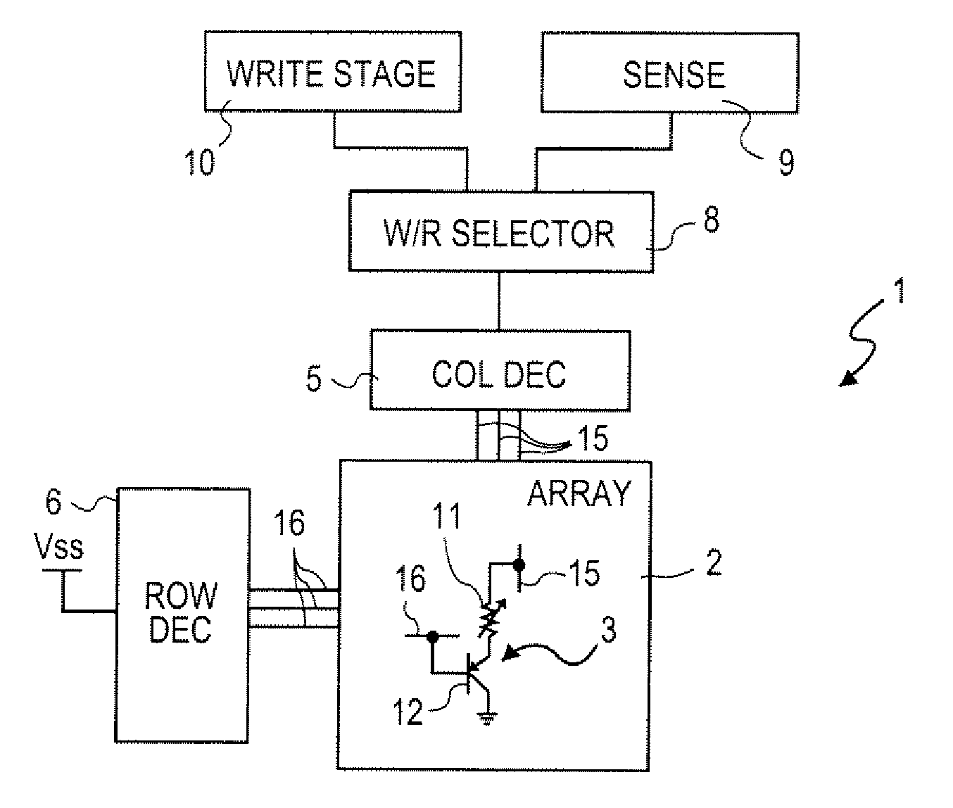 Method for low power accessing a phase change memory device