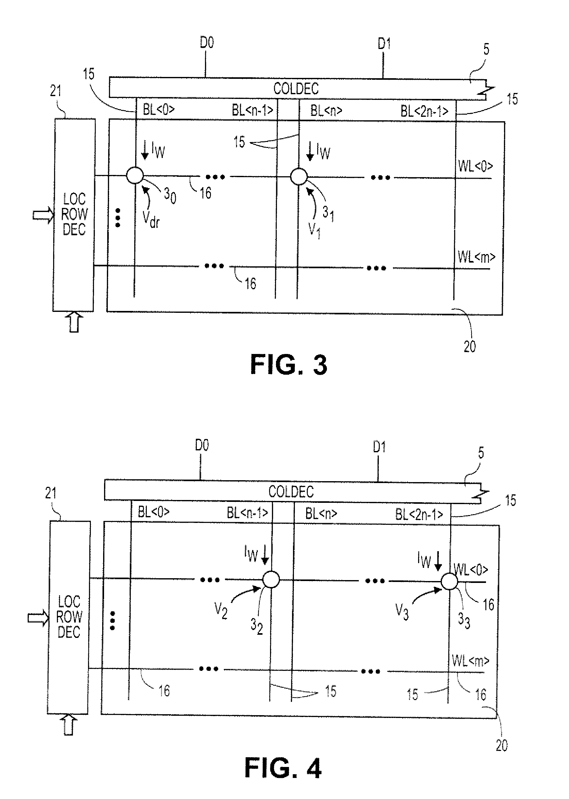 Method for low power accessing a phase change memory device