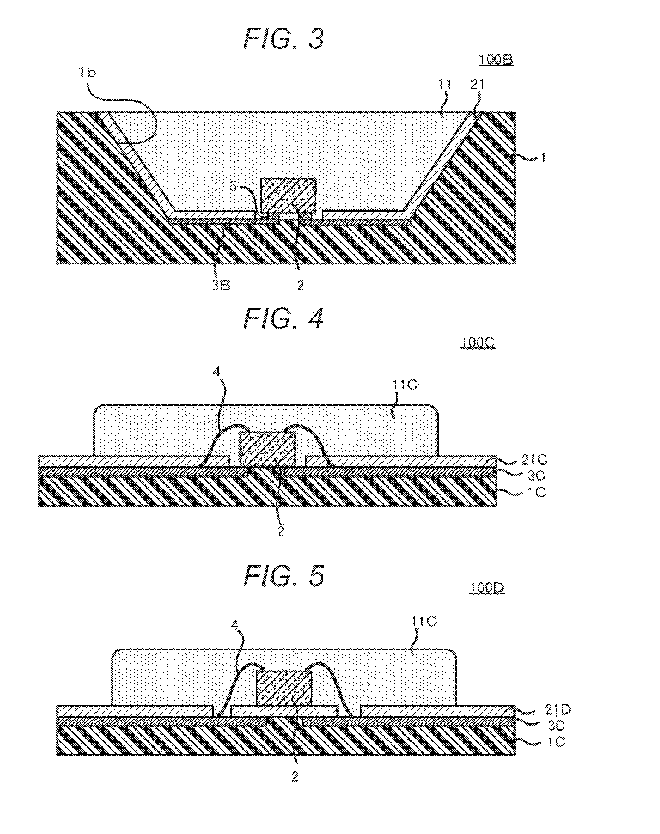 LED device and coating liquid used for production of same