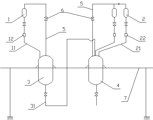 The feeding process and device for the preparation of vinyl chloride and acrylate copolymer resin by bulk method