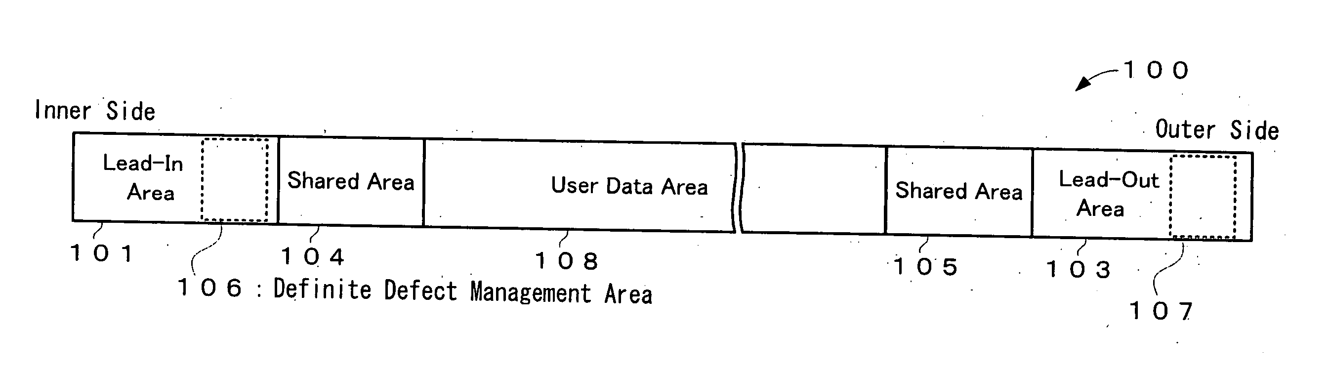 Write once type recording medium, recorder and recording method for write once recording medium, reproducer and reproducing method for write once recording medium, computer program for record or reproduction control, and data structure