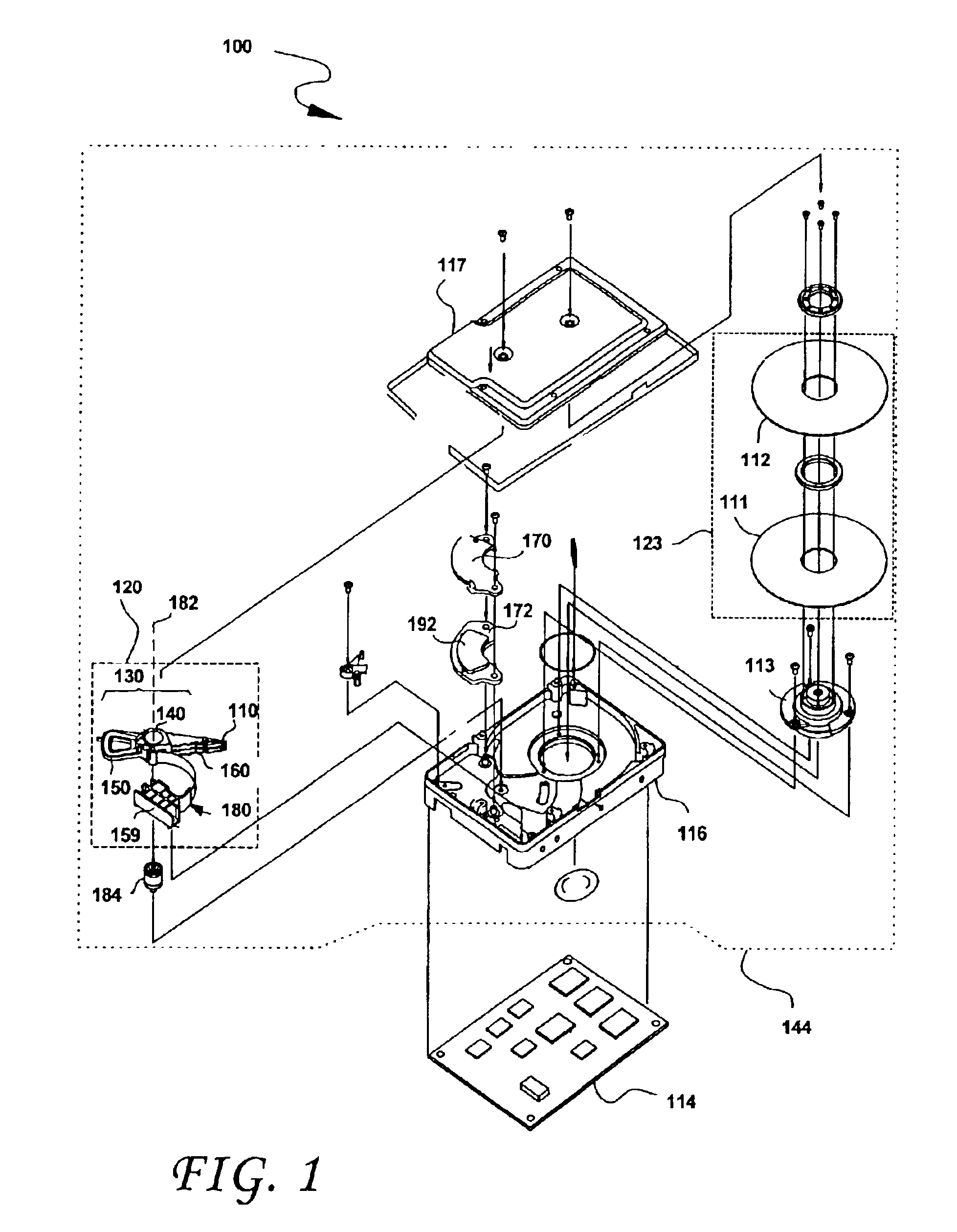 Methods, systems and devices for converting the kinetic energy of a rotating disk drive spindle motor into electrical energy to charge a rechargeable battery
