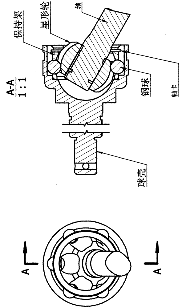 Directional Constant Velocity Cage Universal Joint