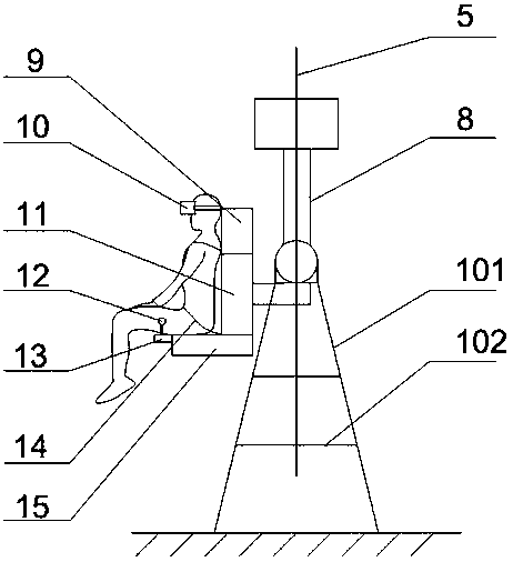 Flight simulation training mechanism based on VR