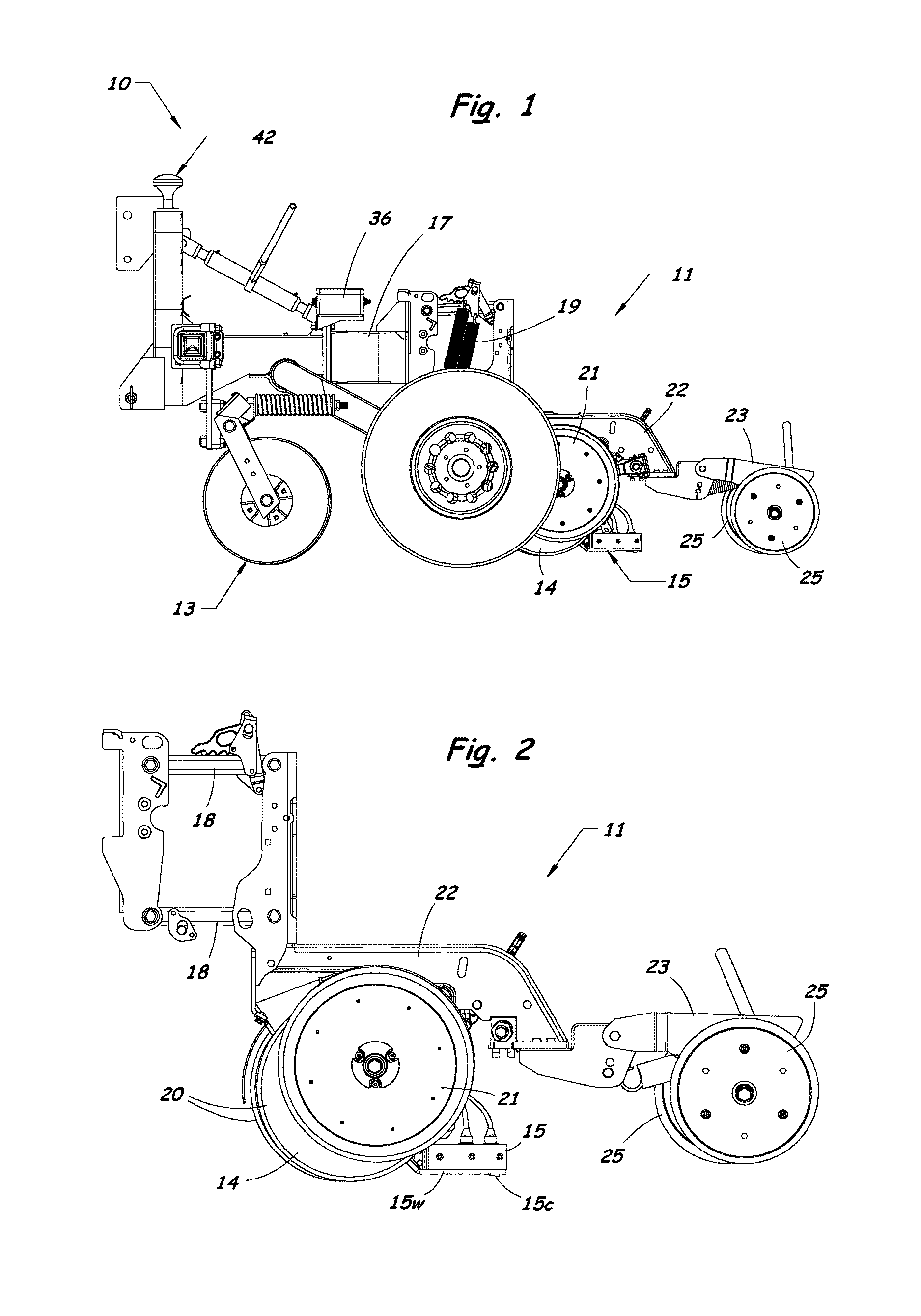 Agricultural planter with automatic depth and seeding rate control