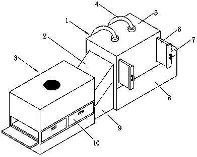 Sweet potato starch jelly processing and drying device