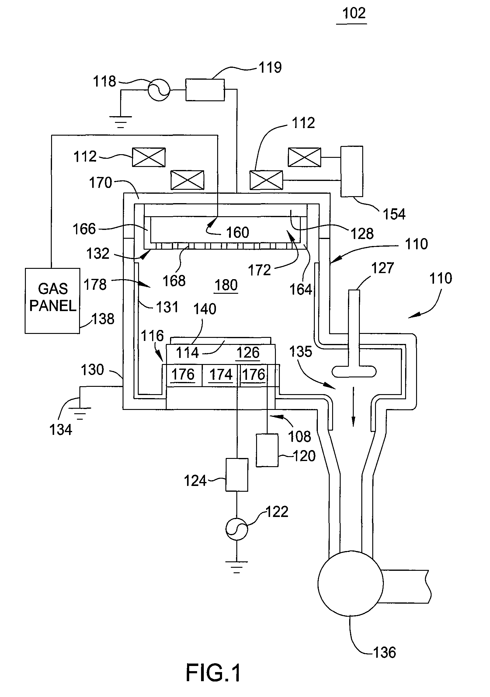 Plasma processing chamber with enhanced gas delivery