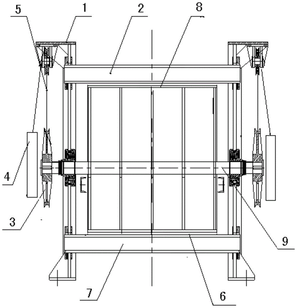 Constant torque integral broken belt arresting device and its arresting method