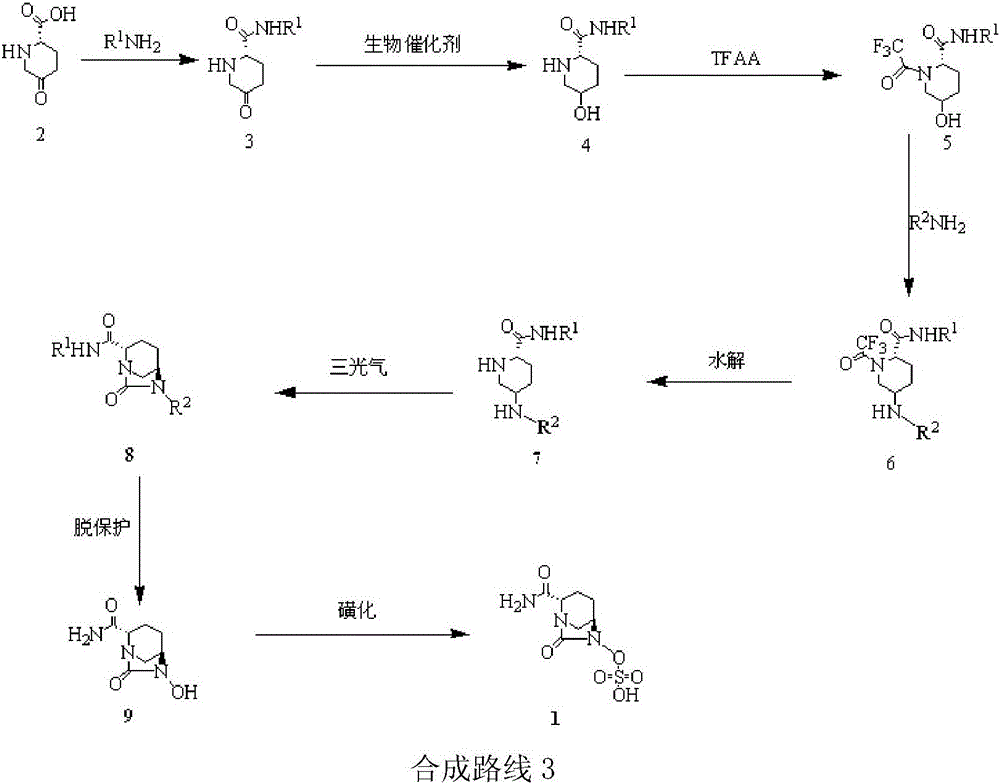 Method for synthesizing beta-lactamase inhibitor Avibactam