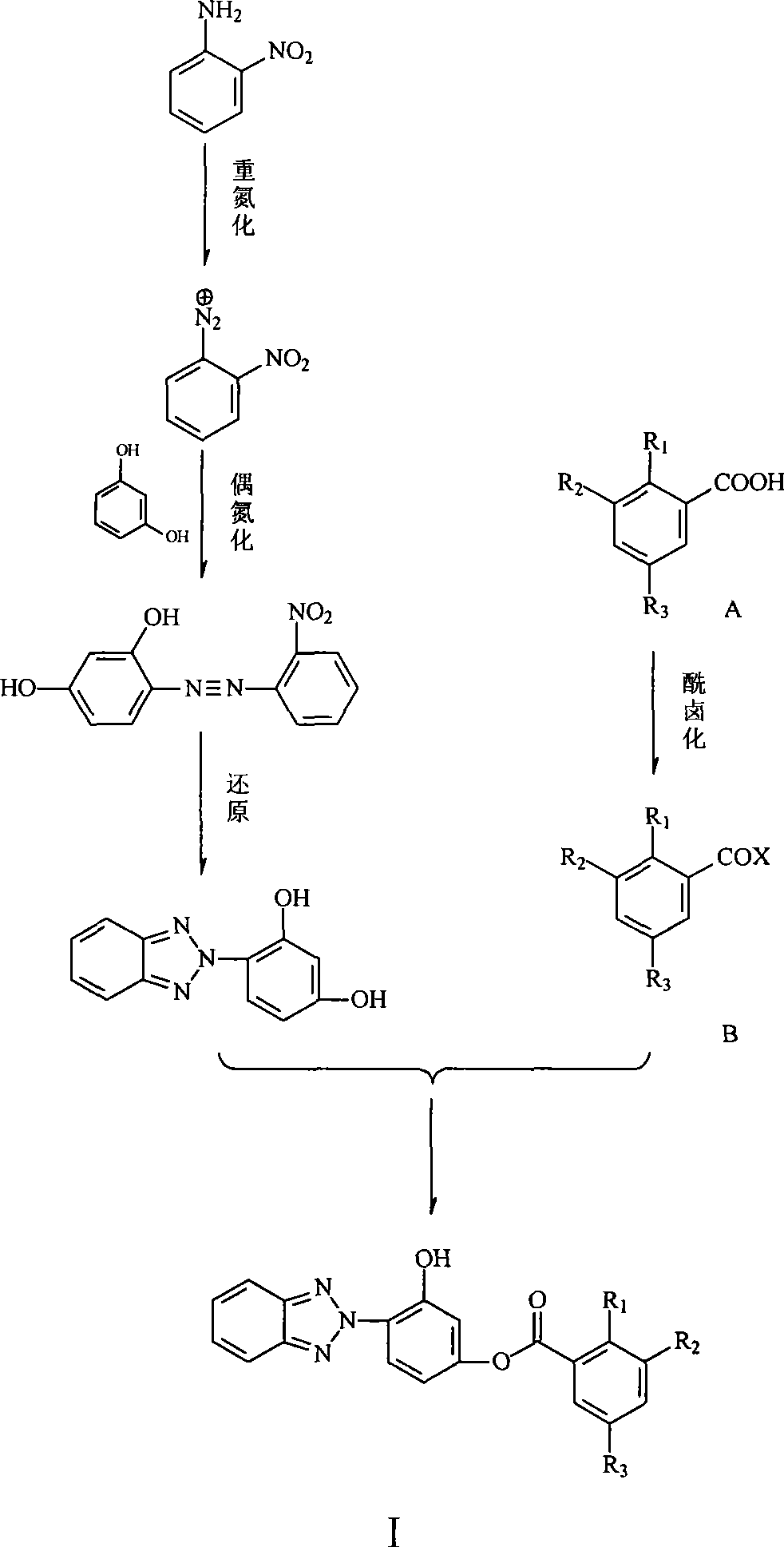 Phenyl (benzotriazolyl) benzoate compound