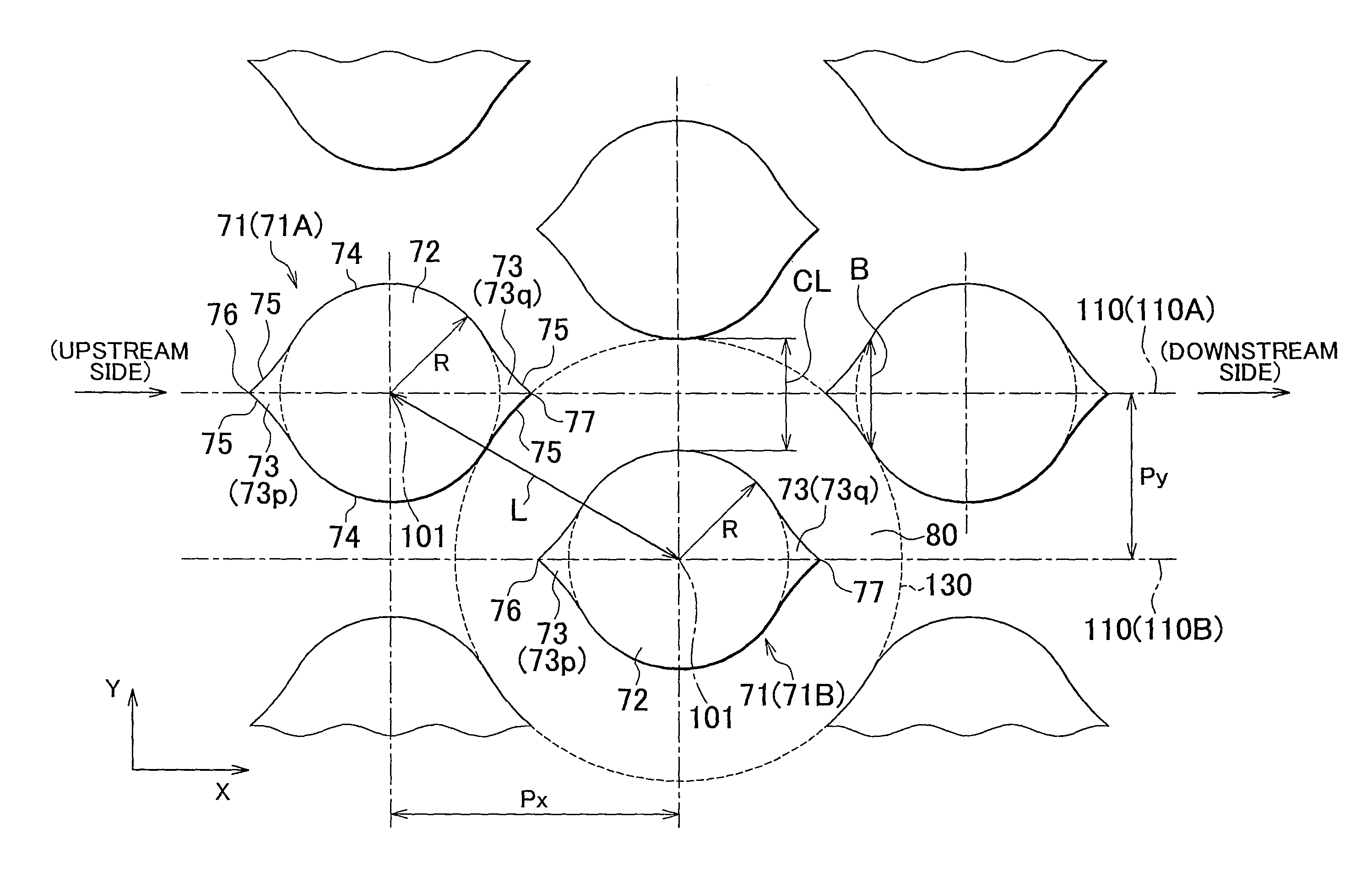 Cooling fin structure