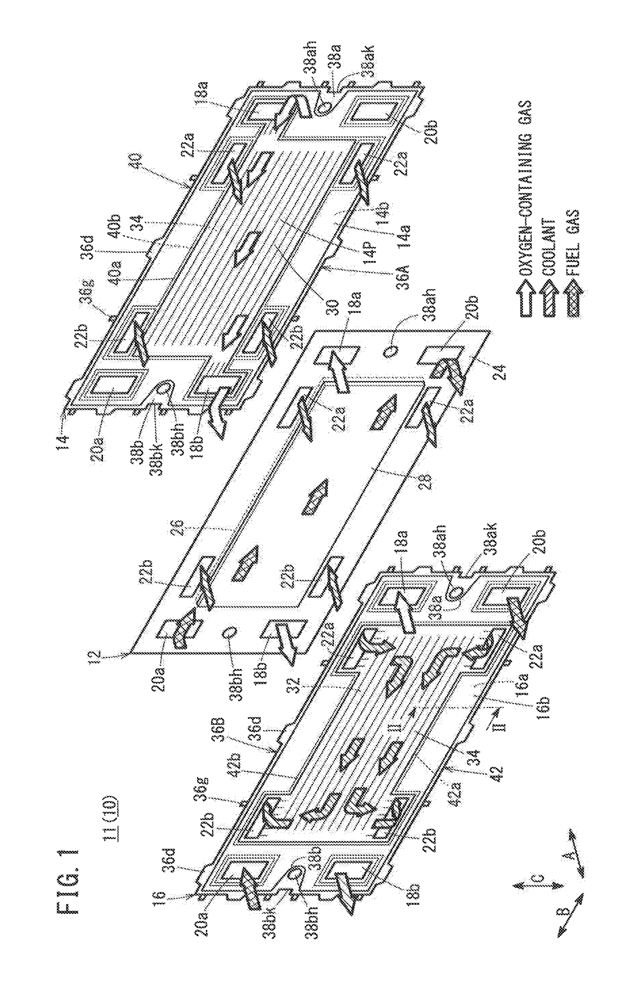 Separator for fuel cells and method for producing same