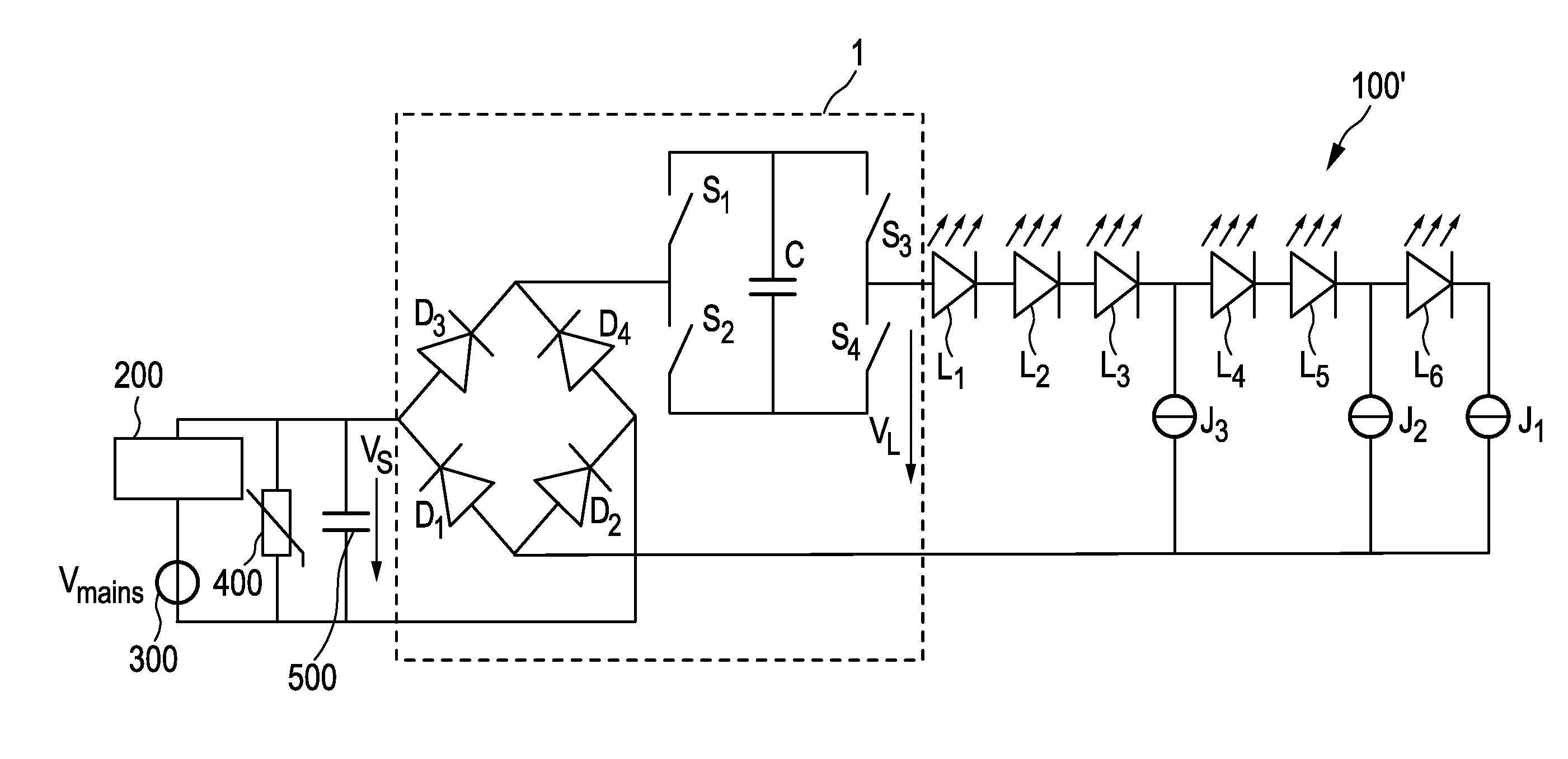 Driving device and method for driving a load, in particular an LED assembly
