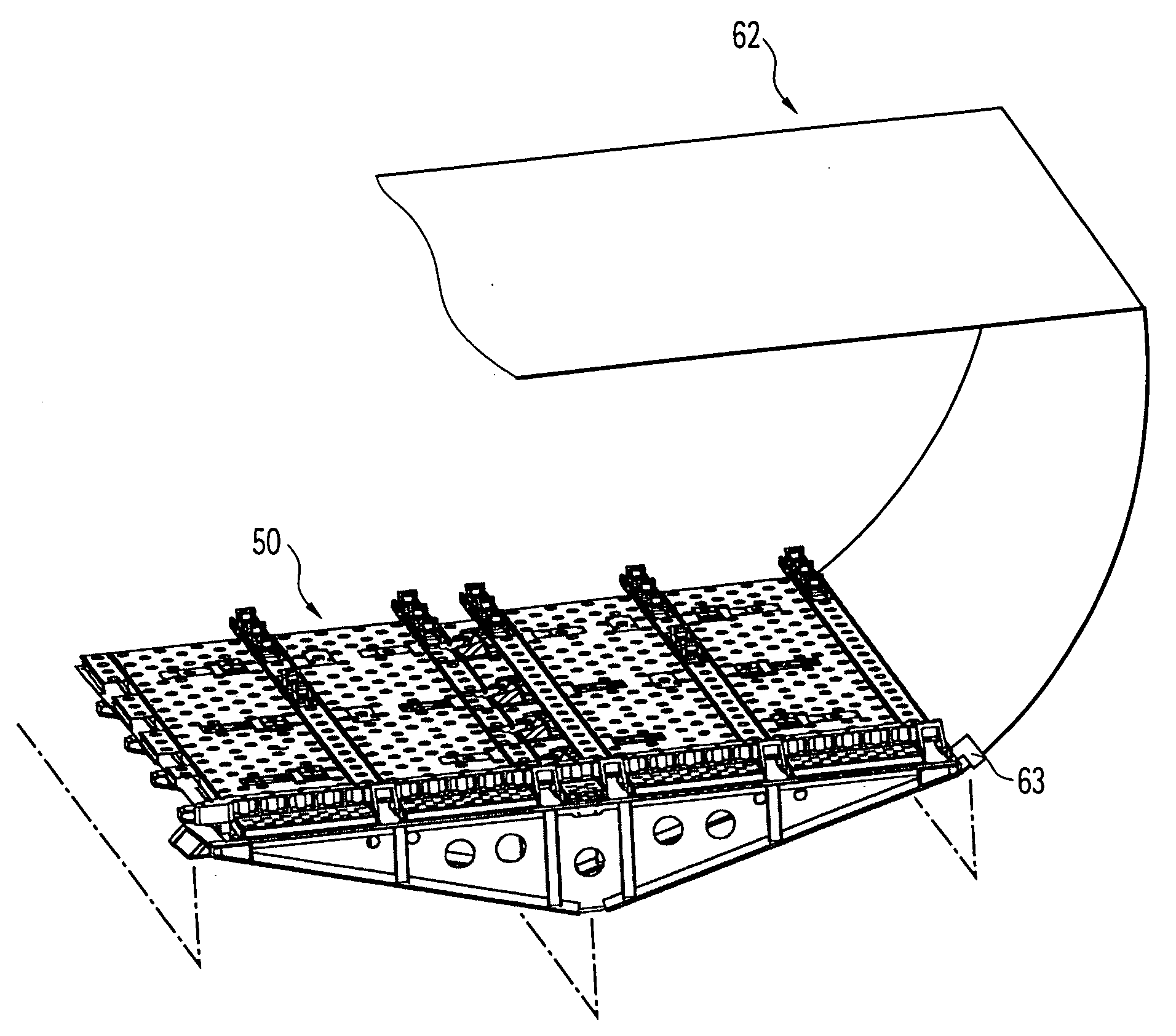 Floor for an aircraft cargo compartment and method for the assembly thereof
