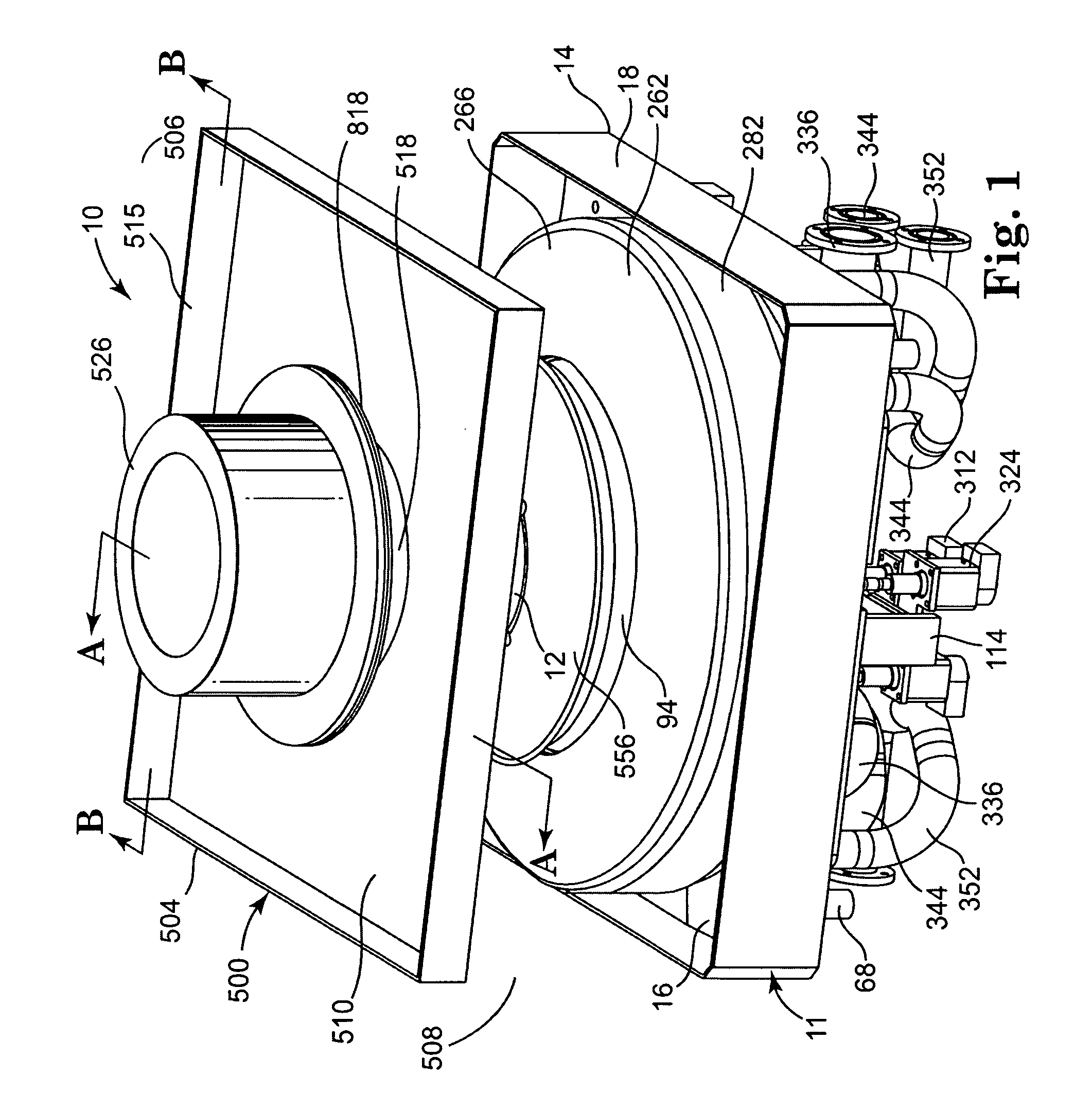 Barrier structure and nozzle device for use in tools used to process microelectronic workpieces with one or more treatment fluids