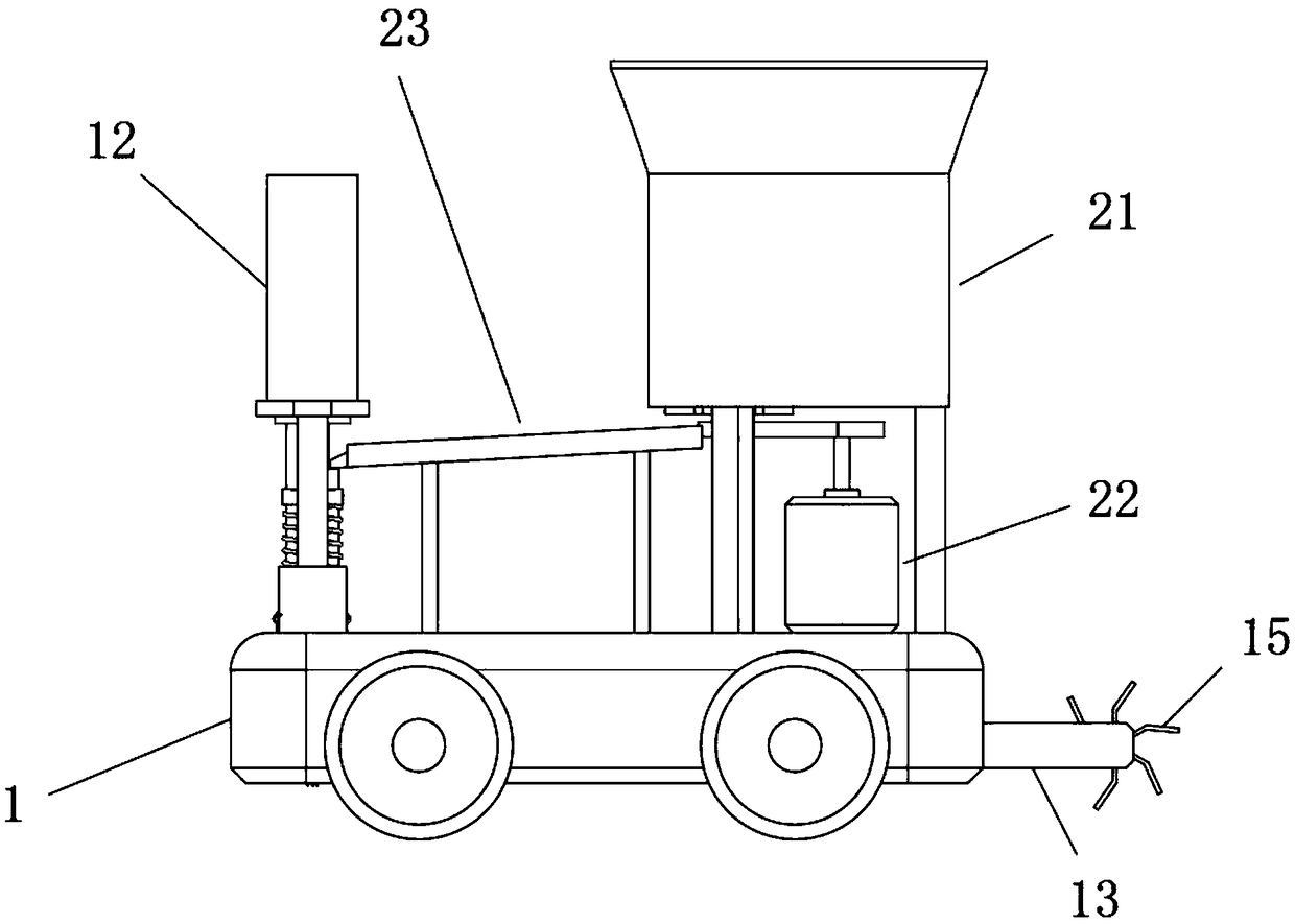 Automatic seeding device and working method thereof