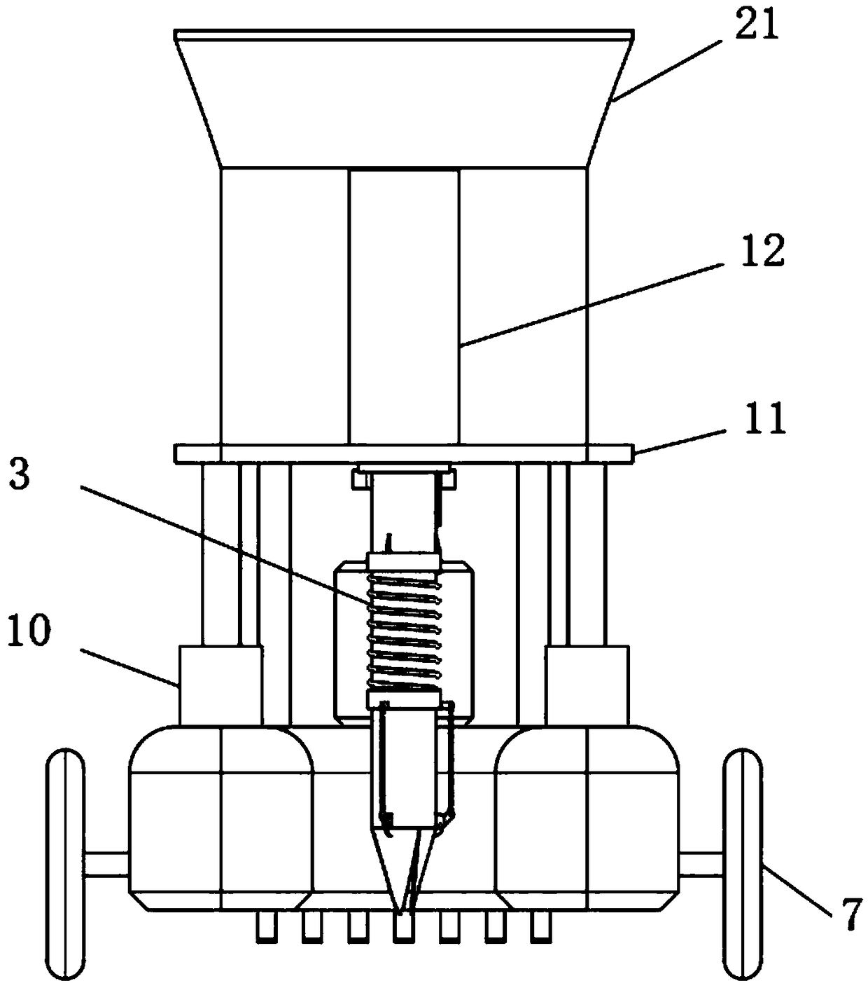 Automatic seeding device and working method thereof