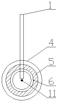 Microwave heating preparation device for pre-oxidized fiber