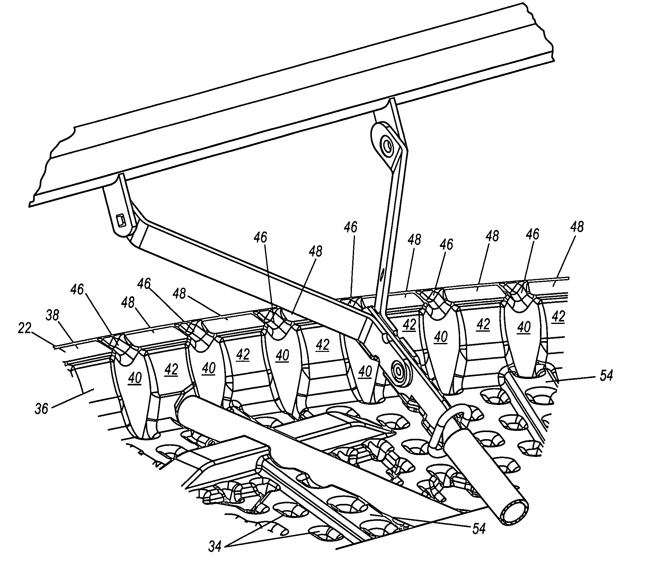 Table with edge support structures