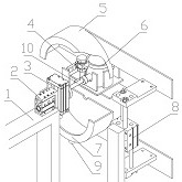 Paint spraying device for threads of water meter shell