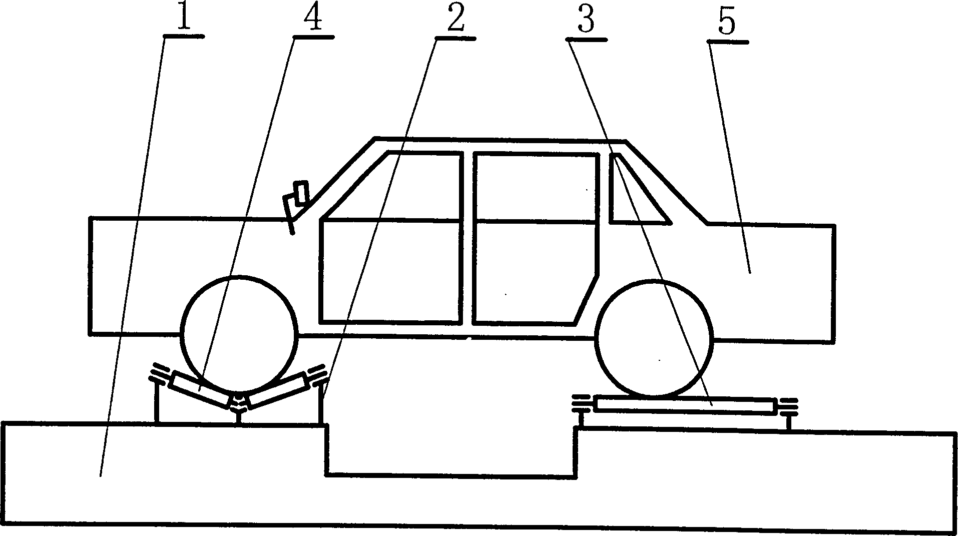 Cambered surface roller track positioning type vehicle carrier