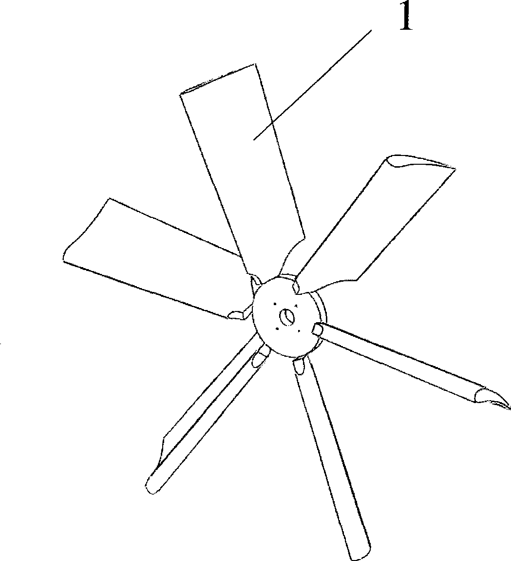 Composite rotor system of wind motor