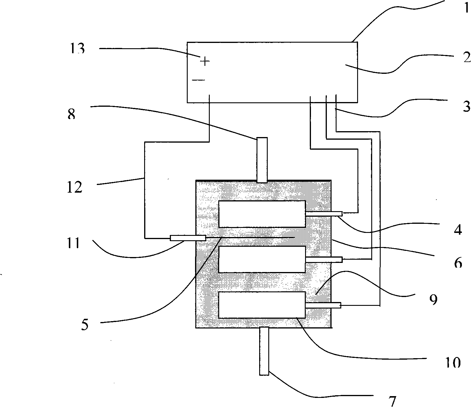 Electrolytic apparatus for regenerating waste acid produced by acid cleaning of stainless steel, regeneration method therefor