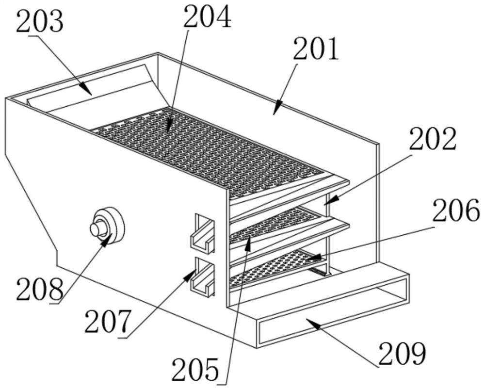 Agricultural soil loosening fertilizer applicator with screening device