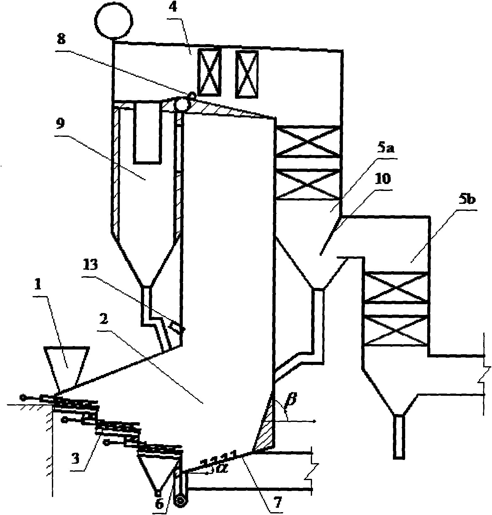 Large-scale garbage incinerator