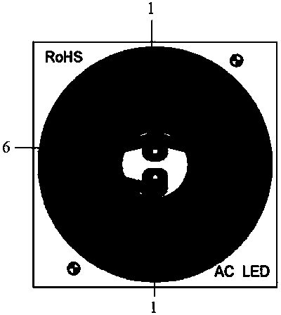 Full-chip integrated AC LED light source