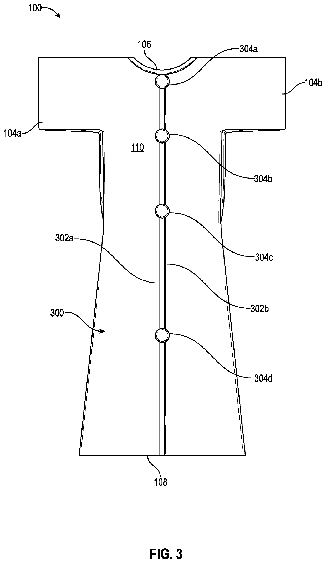 Gown with pleated opening for discrete elimination of urine and method of manufacture