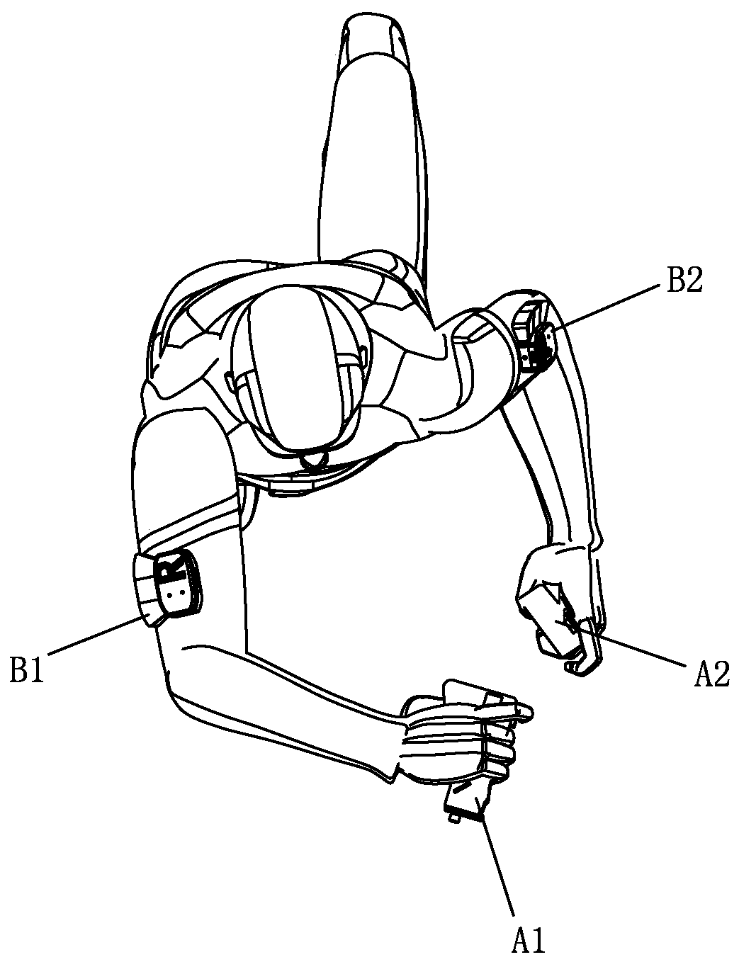 Bionic robot waist control system