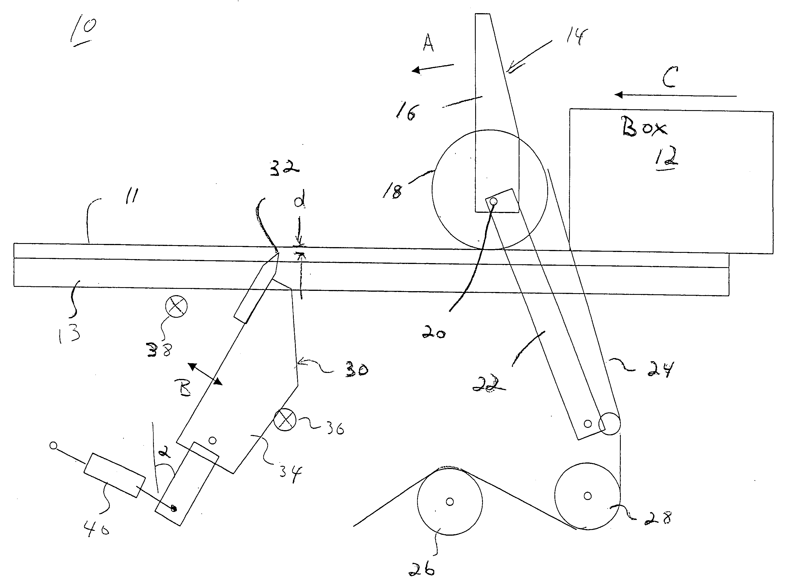 Tape cutting mechanism