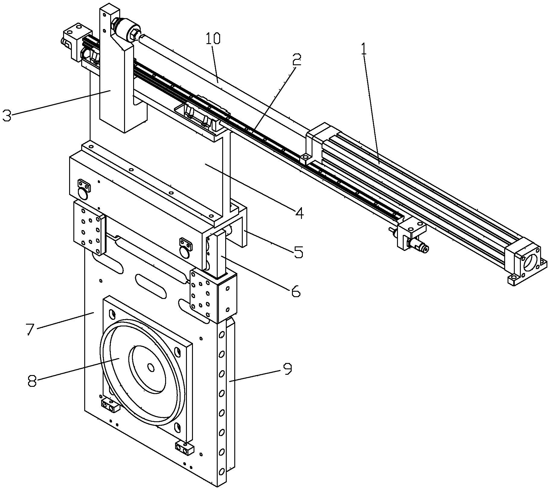 Hot plate mechanism for water purifying barrel cutting and welding machine