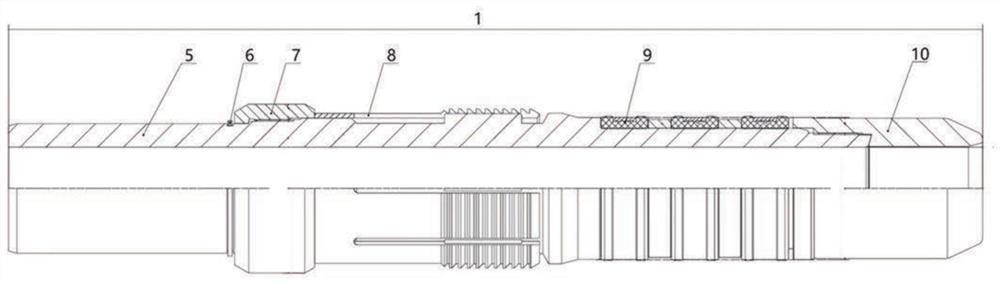 Integrated downhole operation tool based on two-way slip hydraulic permanent packer